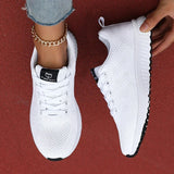 Women's Mesh Breathable Platform Sneakers – Casual Sports Trainers