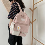 Kawaii Floral Backpack – Cute and Modern for School and Travel