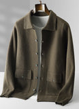 Men's wool and cashmere polo shirt, casual style fall/winter
