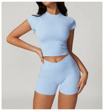 Women's Yoga Set – Crop Top & Leggings Activewear