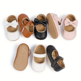 "Infant Baby Girls Mary Jane Flats – Soft Sole Princess Dress Shoes, Crib Shoes & First Walkers"