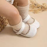 "Infant Baby Girls Mary Jane Flats – Soft Sole Princess Dress Shoes, Crib Shoes & First Walkers"