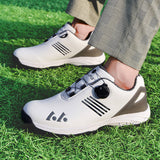 LEFUS Men's Golf Shoes - Breathable, Non-Slip, with Swivel Buckle
