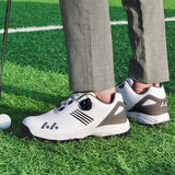 LEFUS Men's Golf Shoes - Breathable, Non-Slip, with Swivel Buckle