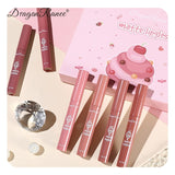 Set of 6 long-lasting nude liquid lipsticks
