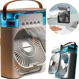 3-in-1 Mini Air Cooler – Portable Fan, Humidifier & LED Night Light for Home or Office