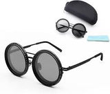 Multifunctional Steampunk Sunglasses – Polarized Lenses with 32GB Storage