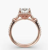 Xingyue Luxury – Pear-cut Moissanite Ring in 14K Rose Gold