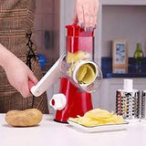 Multifunctional Vegetable Cutter - Manual Rotary Grater
