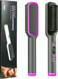 Electric hair straightener comb for smooth and shiny hair