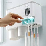 Smart Toothbrush Rack – Wall-Mounted 3-Slot with Dryer & Toothpaste Dispenser