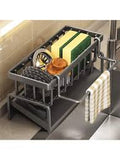 Kitchen Sink Storage Rack No Drill - 3-in-1 Organizer
