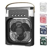 3-in-1 Mini Air Cooler – Portable Fan, Humidifier & LED Night Light for Home or Office