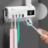 Smart Toothbrush Rack – Wall-Mounted 3-Slot with Dryer & Toothpaste Dispenser