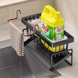 Kitchen Sink Storage Rack No Drill - 3-in-1 Organizer