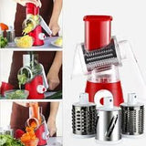Multifunctional Vegetable Cutter - Manual Rotary Grater