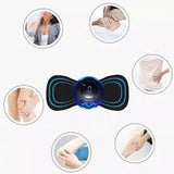 Mini Portable Neck Massager Electric Pulse Cervical Therapy