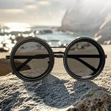 Multifunctional Steampunk Sunglasses – Polarized Lenses with 32GB Storage