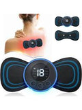 Mini Portable Neck Massager Electric Pulse Cervical Therapy
